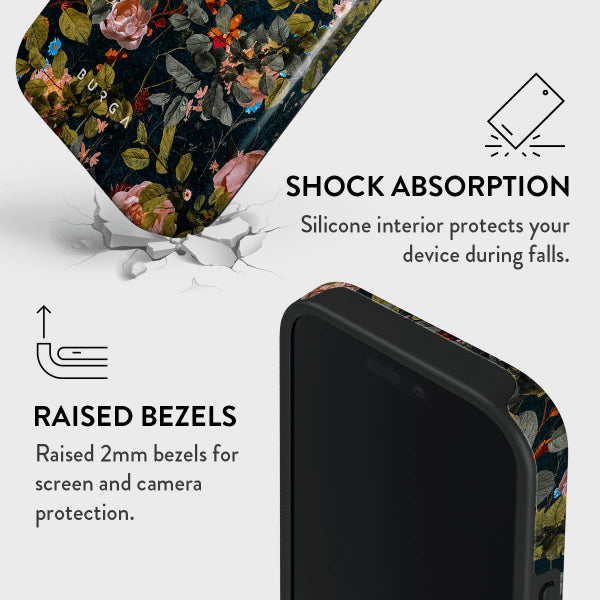 Burga iPhone 16 Plus Skal Tough MagSafe Bloomy Garden