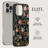 Burga iPhone 14 Skal Elite Dark MagSafe Bloomy Garden