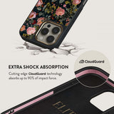 Burga iPhone 16 Skal Elite Dark MagSafe Bloomy Garden