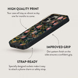 Burga iPhone 14 Skal Elite Dark MagSafe Bloomy Garden