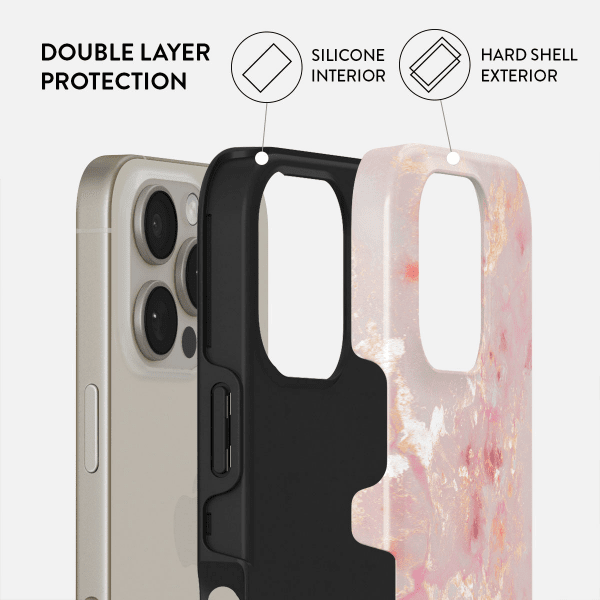 Burga iPhone 15 Pro Skal Tough MagSafe Golden Coral