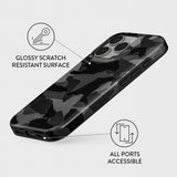 Burga iPhone 16 Pro Max Skal Tough MagSafe Night Black Camo