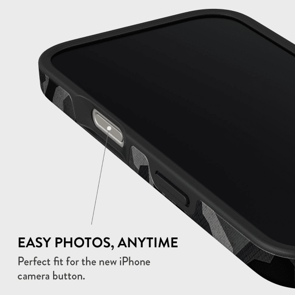 Burga iPhone 16 Skal Tough MagSafe Night Black Camouflage