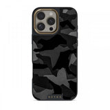 Burga iPhone 15 Plus Skal Elite Dark MagSafe Night Black Camo