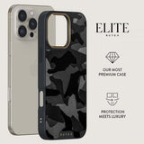 Burga iPhone 16 Plus Skal Elite Dark MagSafe Night Black Camo