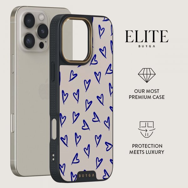 Burga iPhone 15 Skal Elite Dark MagSafe Love Me Right