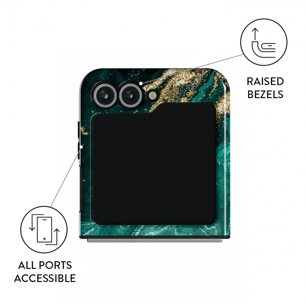 Burga Samsung Galaxy Z Flip 6 Skal Tough Emerald Pool