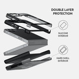 Burga Samsung Galaxy Z Flip 6 Skal Tough Night Black Camo