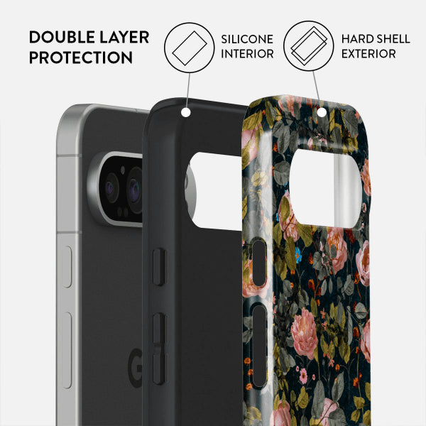 Burga Google Pixel 9/Pixel 9 Pro Skal Tough Bloomy Garden