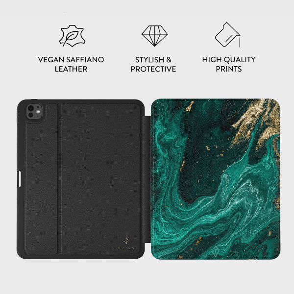 Burga iPad Pro 11 (M4/M5) Fodral Folio Emerald Pool