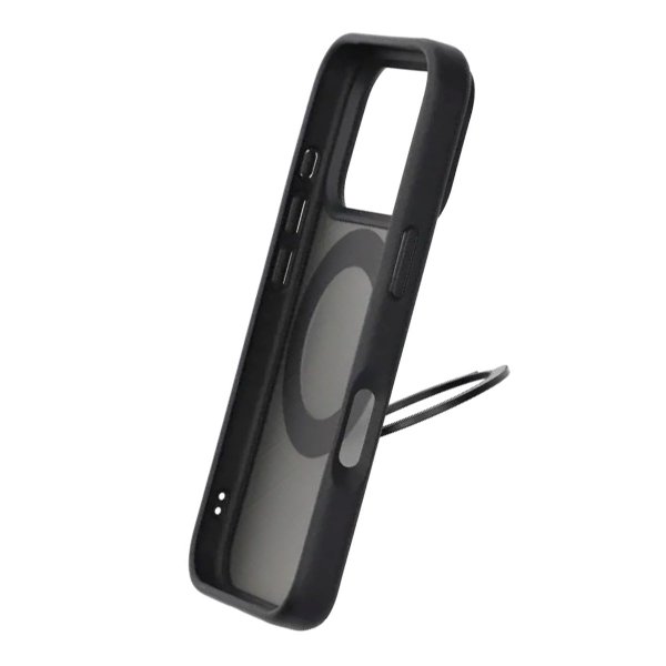iPhone 17 Pro Skal Roterbart MagSafe Stativ Svart