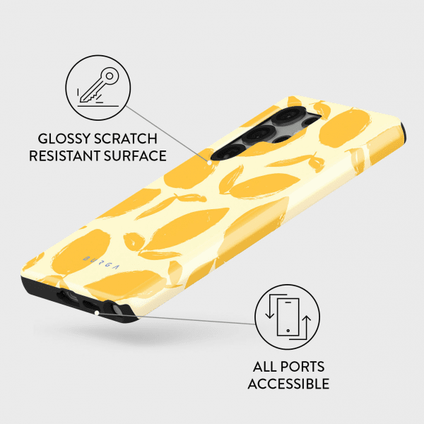 Burga Samsung Galaxy S25 Skal Tough Lemon Tart