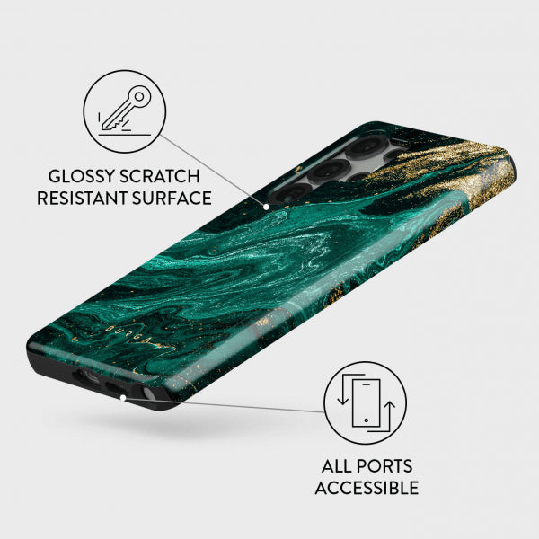 Burga Samsung Galaxy S25 Skal Tough Emerald Pool