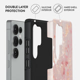Burga Samsung Galaxy S25 Skal Tough Golden Coral
