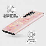 Burga Samsung Galaxy S25 Skal Tough Golden Coral