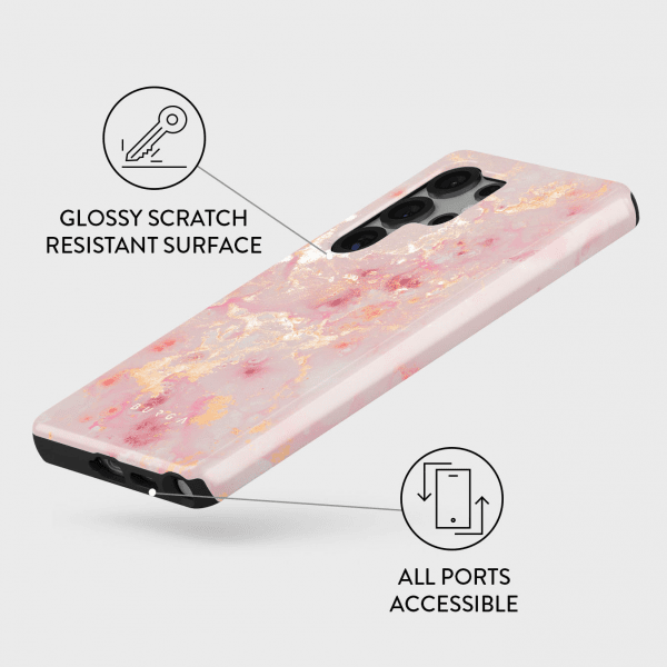 Burga Samsung Galaxy S25 Plus Skal Tough Golden Coral