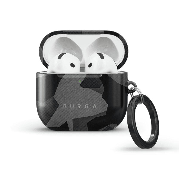 Burga AirPods 4 Skal Design Night Black Camo