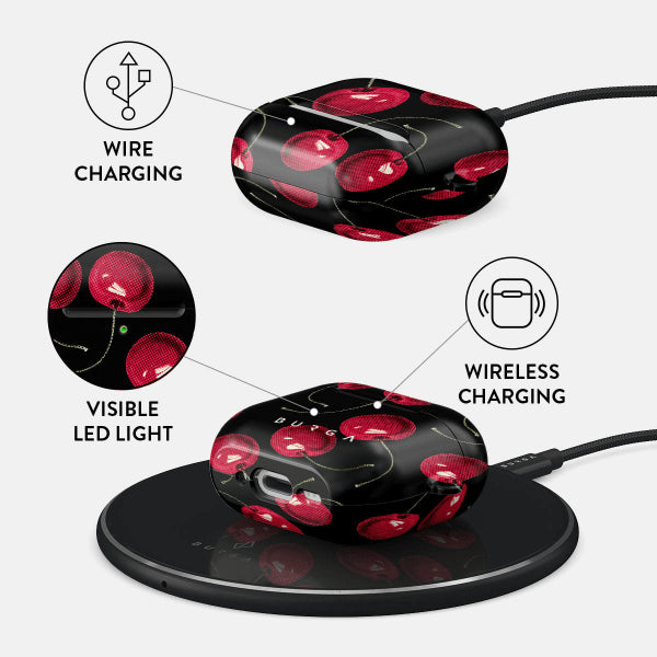 Burga AirPods 4 Skal Design Cherrybomb