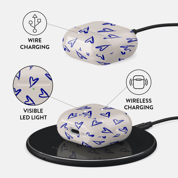 Burga AirPods 4 Skal Design Love Me Right