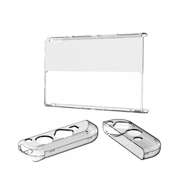 Dobe 3-i-1 Transparent Skal för Nintendo Switch OLED