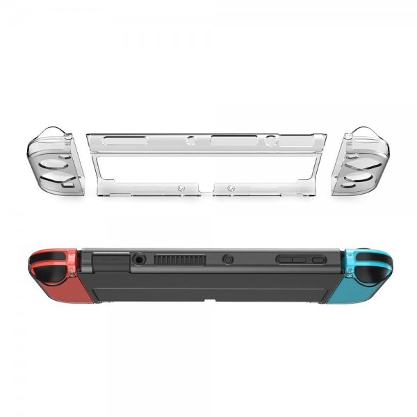 Dobe 3-i-1 Transparent Skal för Nintendo Switch OLED