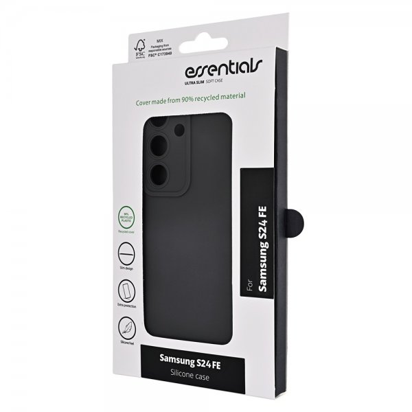 Essentials Samsung Galaxy S24 FE Skal Silicone Case Svart