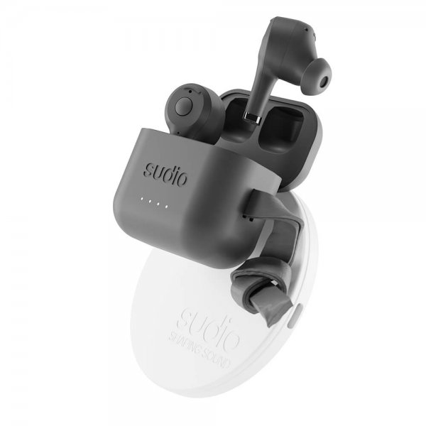 Sudio Hörlurar ETT LADD+ Bundle QI Laddare TWS In-Ear Svart