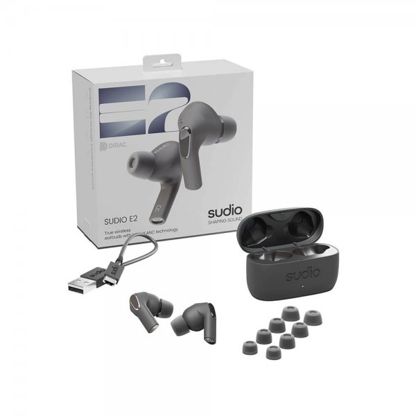 Sudio E2 Trådlösa Hörlurar In-Ear TWS ANC Svart