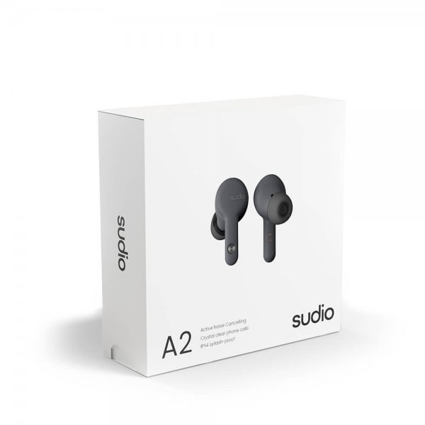 Sudio Hörlurar In-Ear A2 True Wireless ANC Antracit