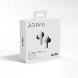Sudio Trådlösa Hörlurar A3 Pro ANC Fog White