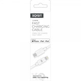 Xqisit USB-C till Lightning Kabel 1.5 m Vit