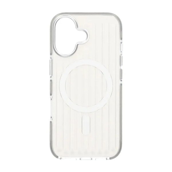 iPhone 17 Skal Korrugerad MagSafe Silver