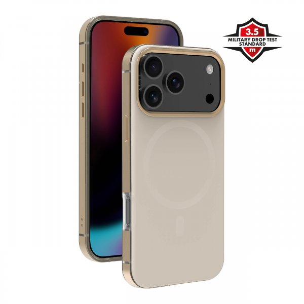 X2O iPhone 17 Pro Skal Mag Metal Guld