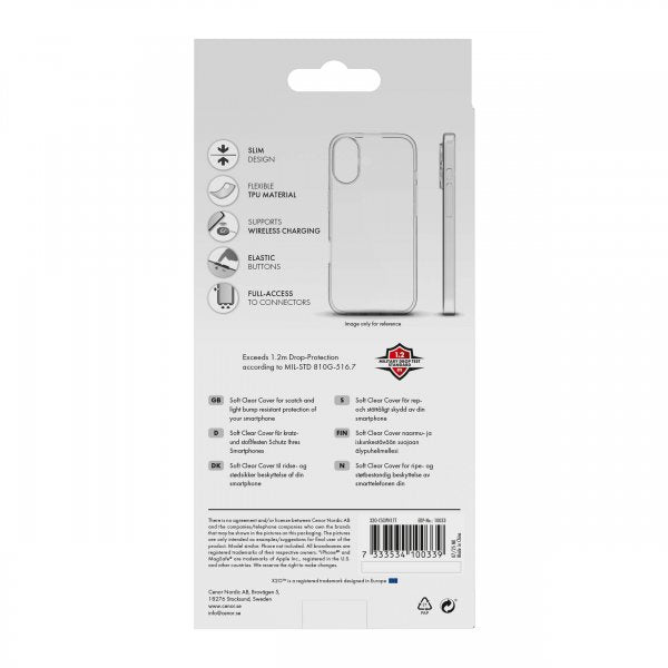 X2O iPhone 17 Skal Soft Clear Cover Transparent