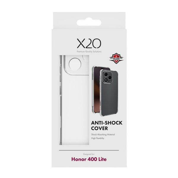 X2O Honor 400 Lite Skal Anti-Shock Transparent