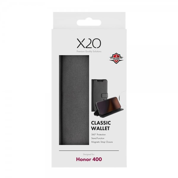 X2O Honor 400 Fodral Classic Wallet Svart