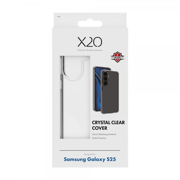 X2O Samsung Galaxy S25 Skal Crystal Clear Transparent