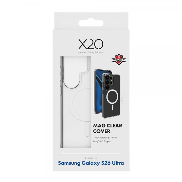 X2O Samsung Galaxy S26 Ultra Skal Mag Clear Transparent