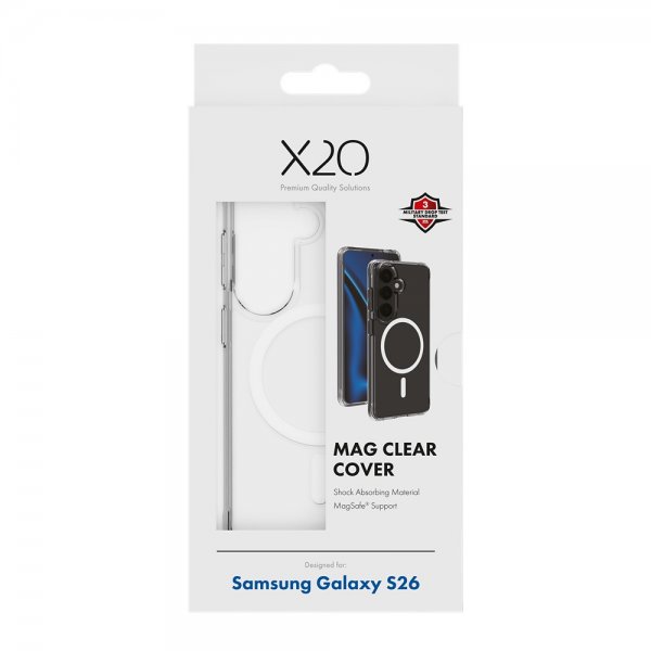 X2O Samsung Galaxy S26 Skal Mag Clear Transparent