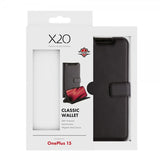 X2O OnePlus 15 Fodral Classic Wallet Svart