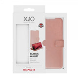 X2O OnePlus 15 Fodral Classic Wallet Roseguld