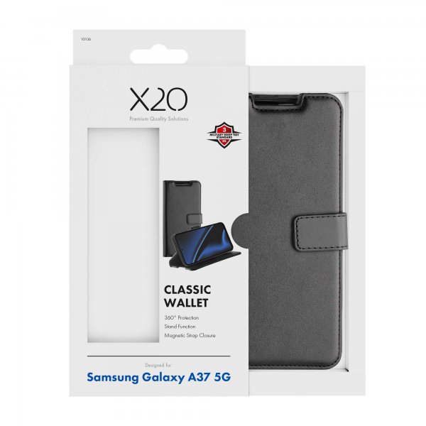X2O Samsung Galaxy A37 Fodral Classic Wallet Svart