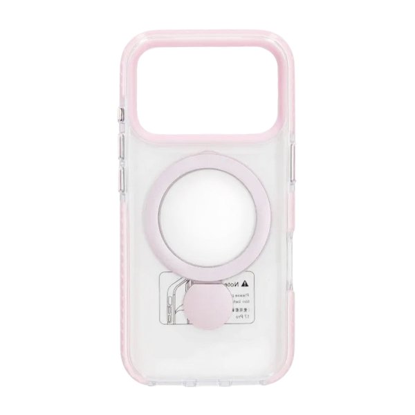 iPhone 17 Pro Skal Ringstativ MagSafe Rosa
