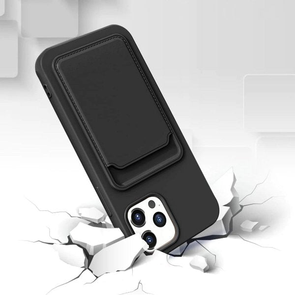 iPhone 14 Pro Skal Korthållare Svart