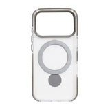 iPhone 17 Pro Max Skal Ringstativ MagSafe Grå Transparent