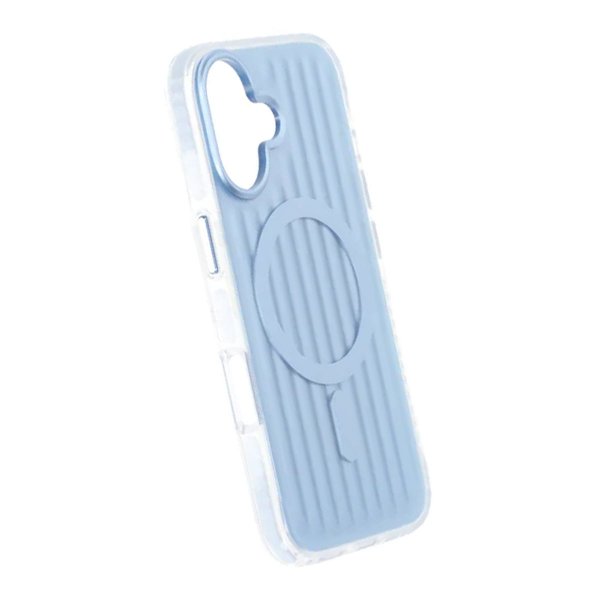 iPhone 17 Skal Korrugerad MagSafe Ljusblå