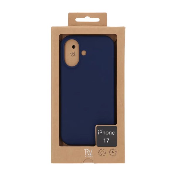 Rvelon iPhone 17 Skal Silikon MagSafe Mörkblå