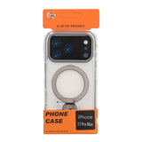 iPhone 17 Pro Max Skal Ringstativ MagSafe Grå Transparent