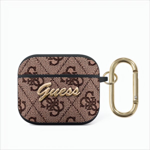 Guess AirPods 3 Skal 4G Script Brun