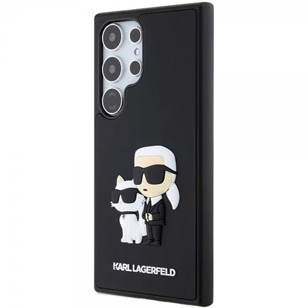 Karl Lagerfeld Samsung Galaxy S24 Ultra Skal 3D Rubber Karl & Choupette Svart